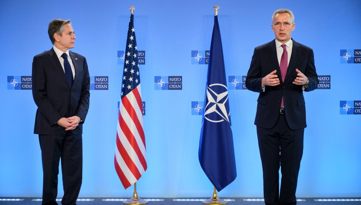 Remarks by the NATO Secretary General with the US Secretary of State - Extraordinary meeting of NATO Ministers of Foreign Affairs with Finland, Sweden and the EU