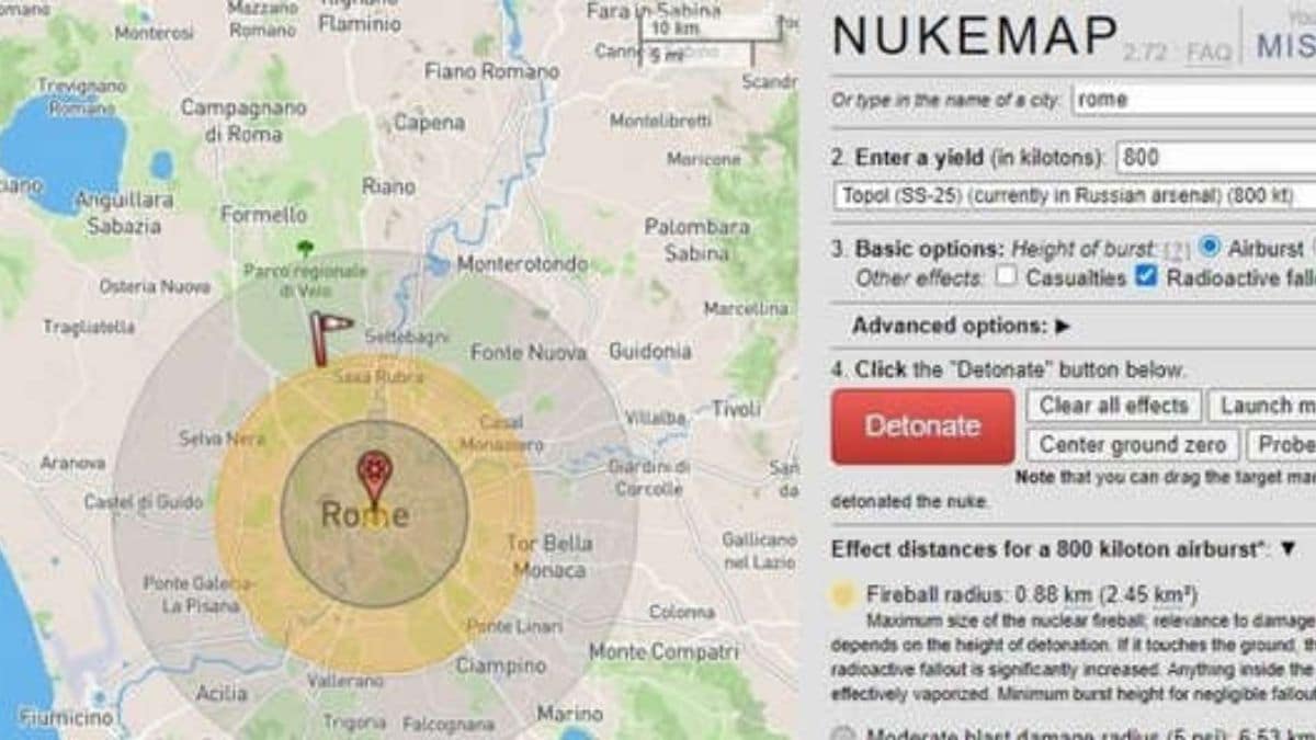 Guerra nucleare in Italia: quali effetti avrebbe la bomba nucleare? Il simulatore online