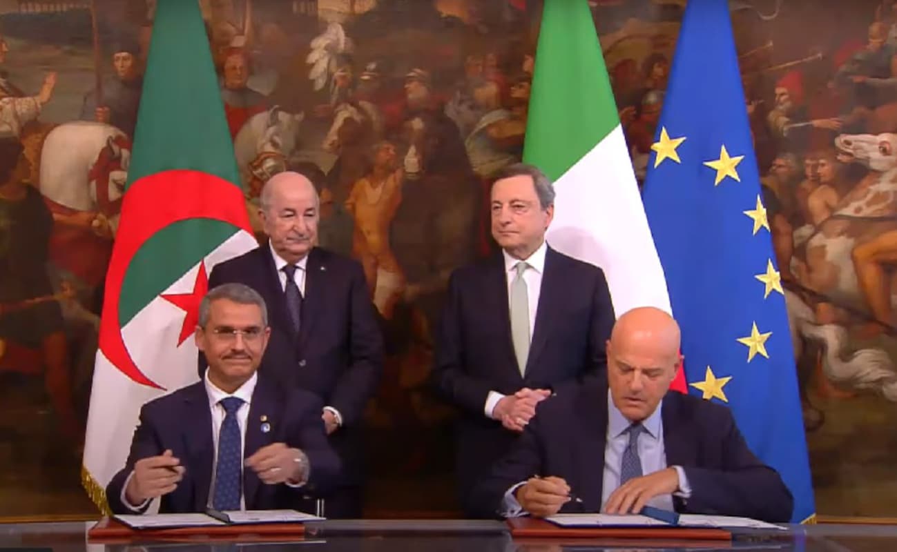 Accordo Eni Sonatrach, attesi tre miliardi di metri cubi di gas in Italia dall’Algeria