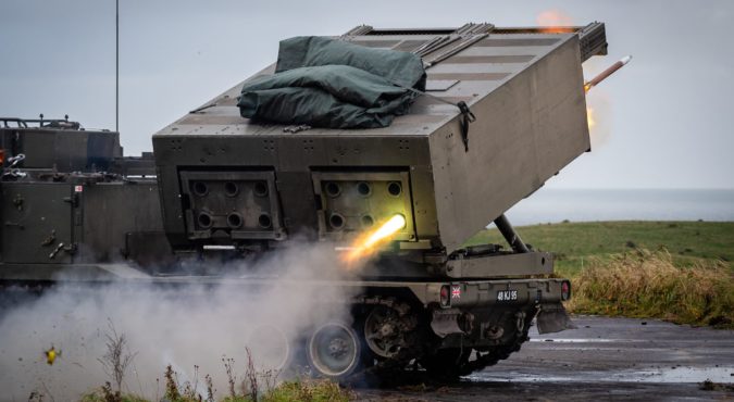 Army Reservists fire Guided Multiple Launch Rocket System