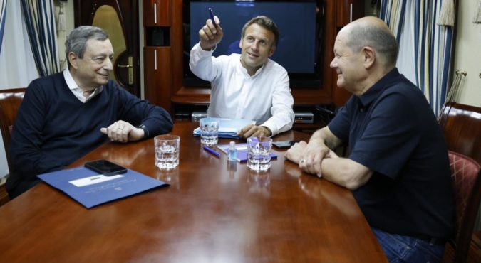 Italian prime minister, German chancellor and French President travel to Kyiv