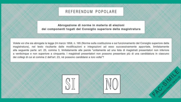 Referendum correntismo Csm