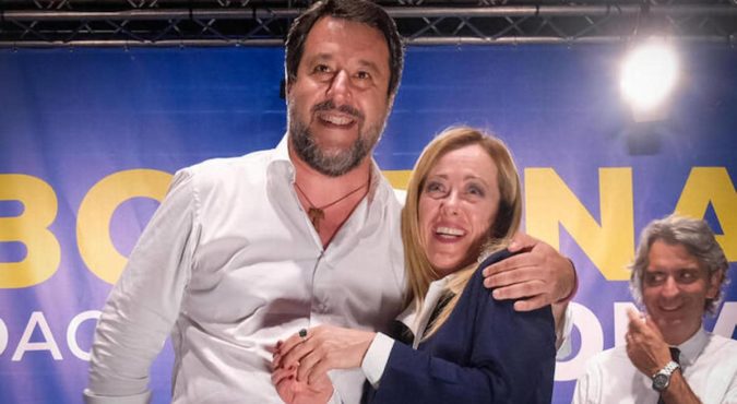 ++ Comunali: abbraccio Salvini-Meloni sul palco a Verona ++