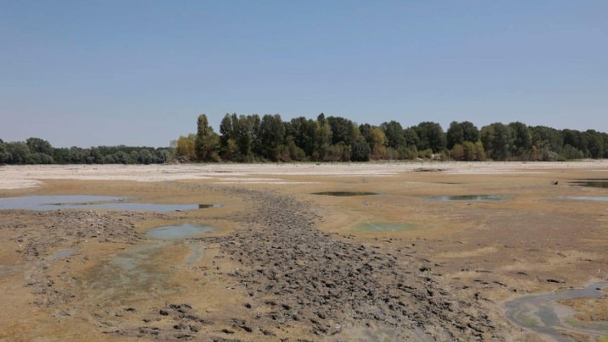 La siccità fa paura e il fiume Po registra il suo minimo storico. Nemmeno a ferragosto di un anno fa la situazione era così drammatica