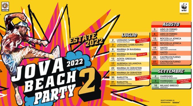 Jova Beach Party 2022: date, tappe, biglietti, ospiti dell&#8217;evento di Jovanotti