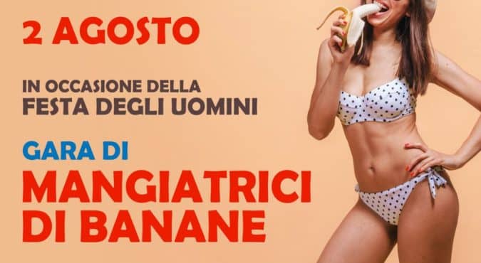 Friuli, gara di “mangiatrici di banane”: festa sessista in un piccolo paese. Polemica sui social e petizione online lanciata per annullare l’evento
