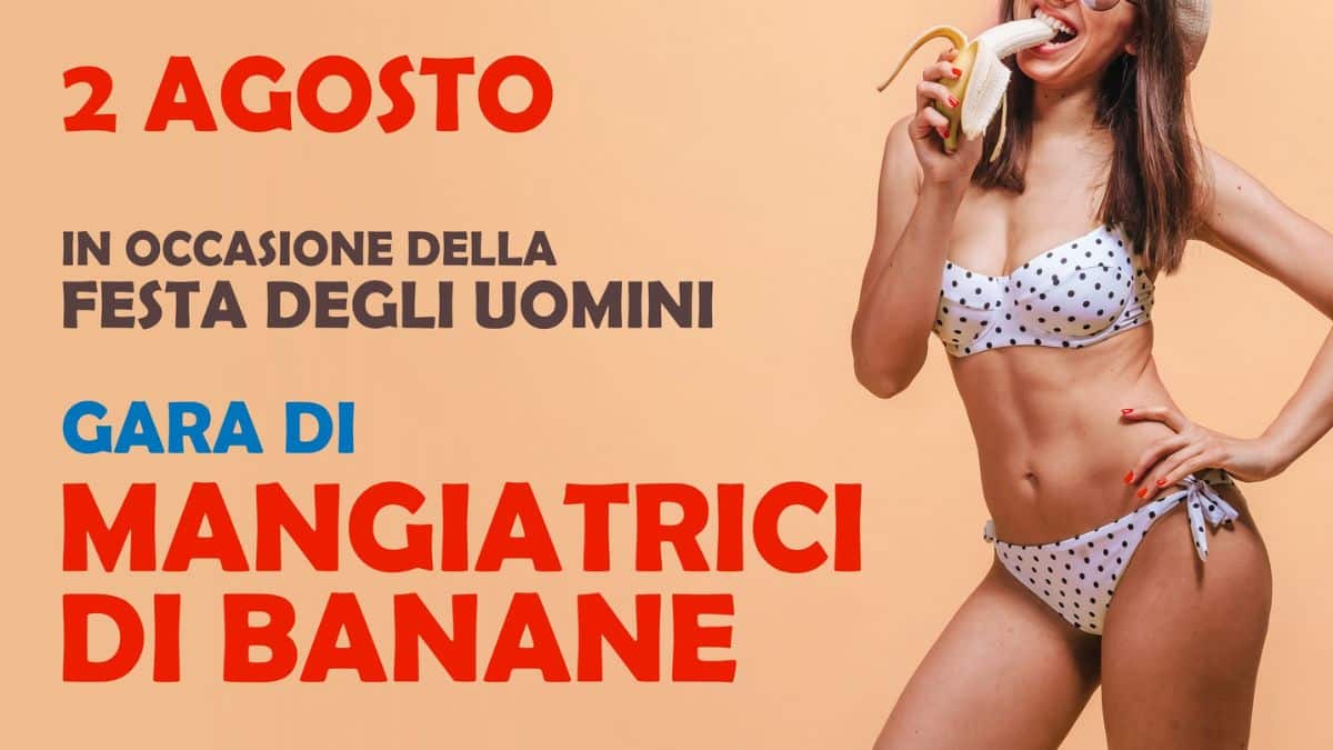 Friuli, gara di “mangiatrici di banane”: festa sessista in un piccolo paese. Polemica sui social e petizione online lanciata per annullare l’evento