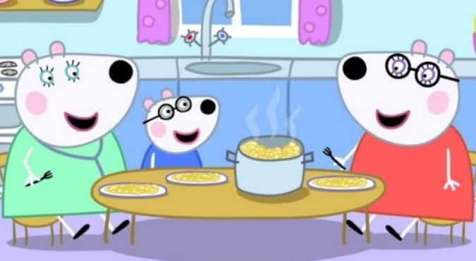 Fratelli d’Italia contro Peppa Pig, appello alla Rai: compare una coppia lesbica nel cartone