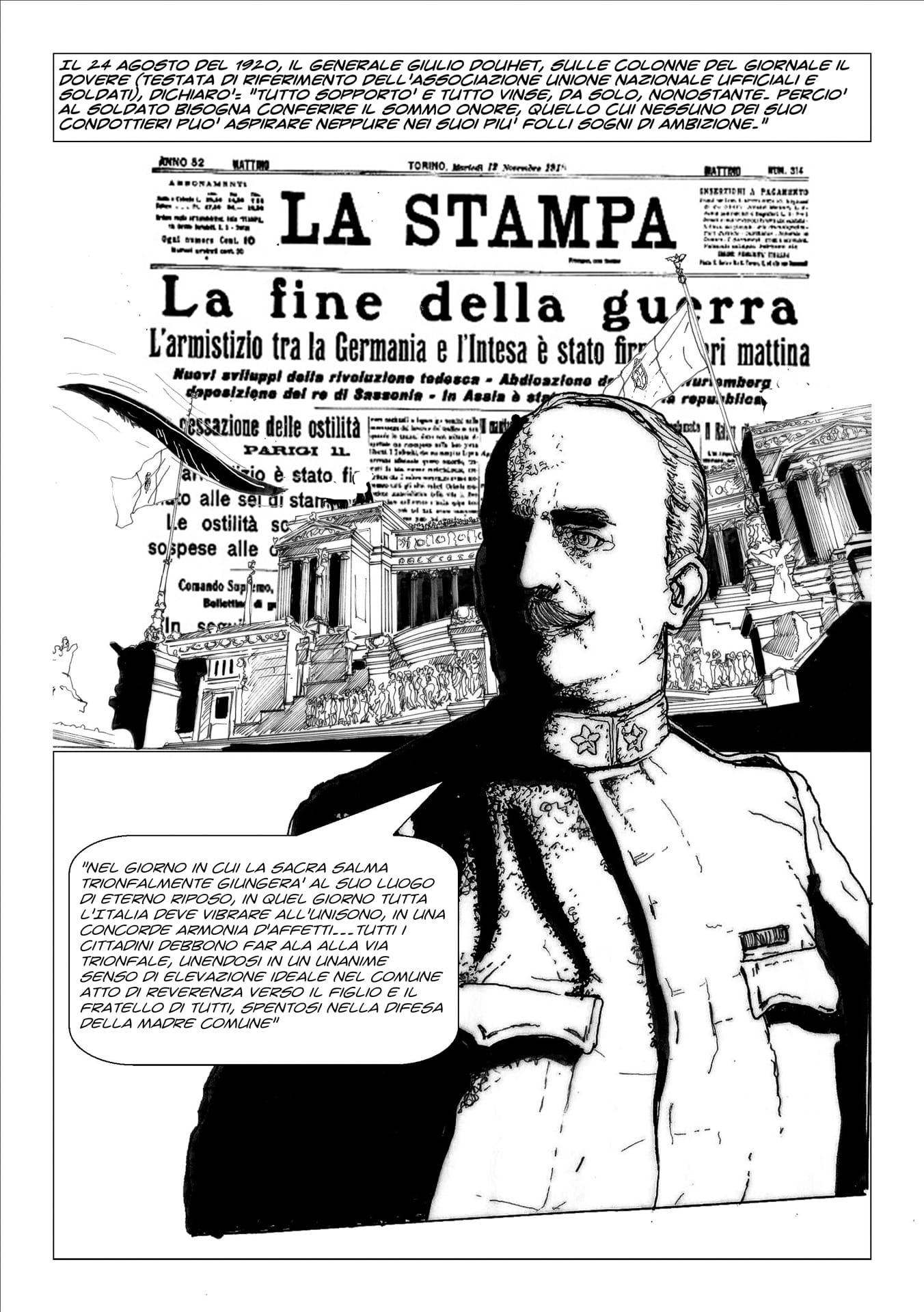 A lezione di propaganda: quel vergognoso fumetto sul Milite Ignoto che il Ministero della Difesa si prepara a distribuire nelle scuole