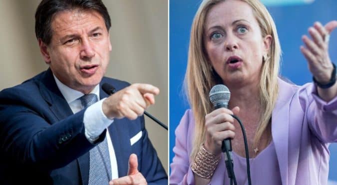 Conte demolisce il modello Polonia rivendicato da Meloni e respinge il dietrofront sui diritti. Letta guarda al M5S e chiede una “opposizione unitaria”