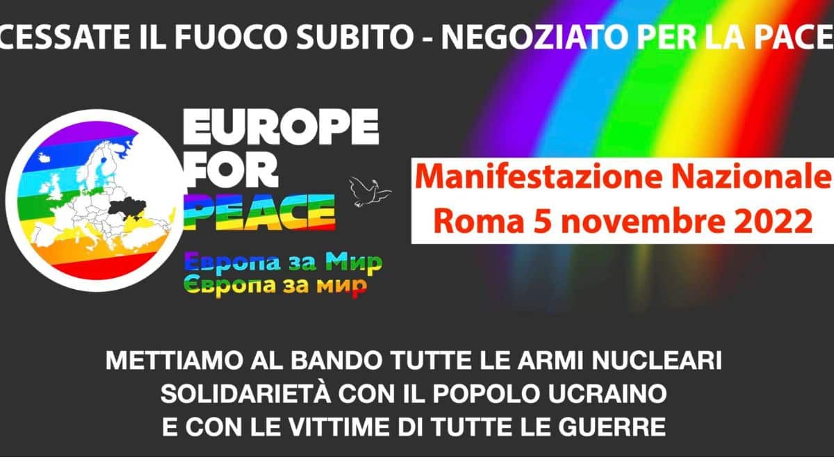 Manifestazione per la pace il 5 Novembre a Roma. Conte l’ha proposta e ci sarà mentre Calenda ne vuole fare un’altra a Milano