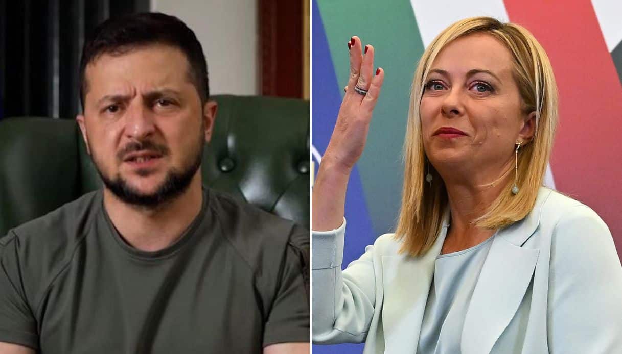 Telefonata tra Meloni e Zelensky: “L’Italia è con Kiev”