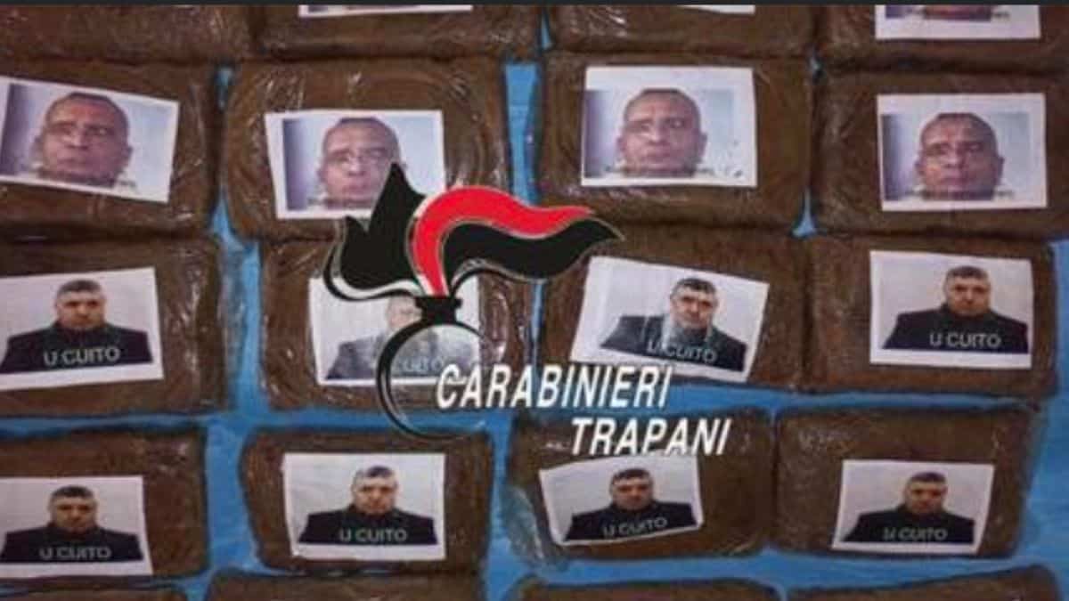 Le foto di Matteo Messina Denaro e Riina sui panetti di droga: sequestri e arresti nel Trapanese