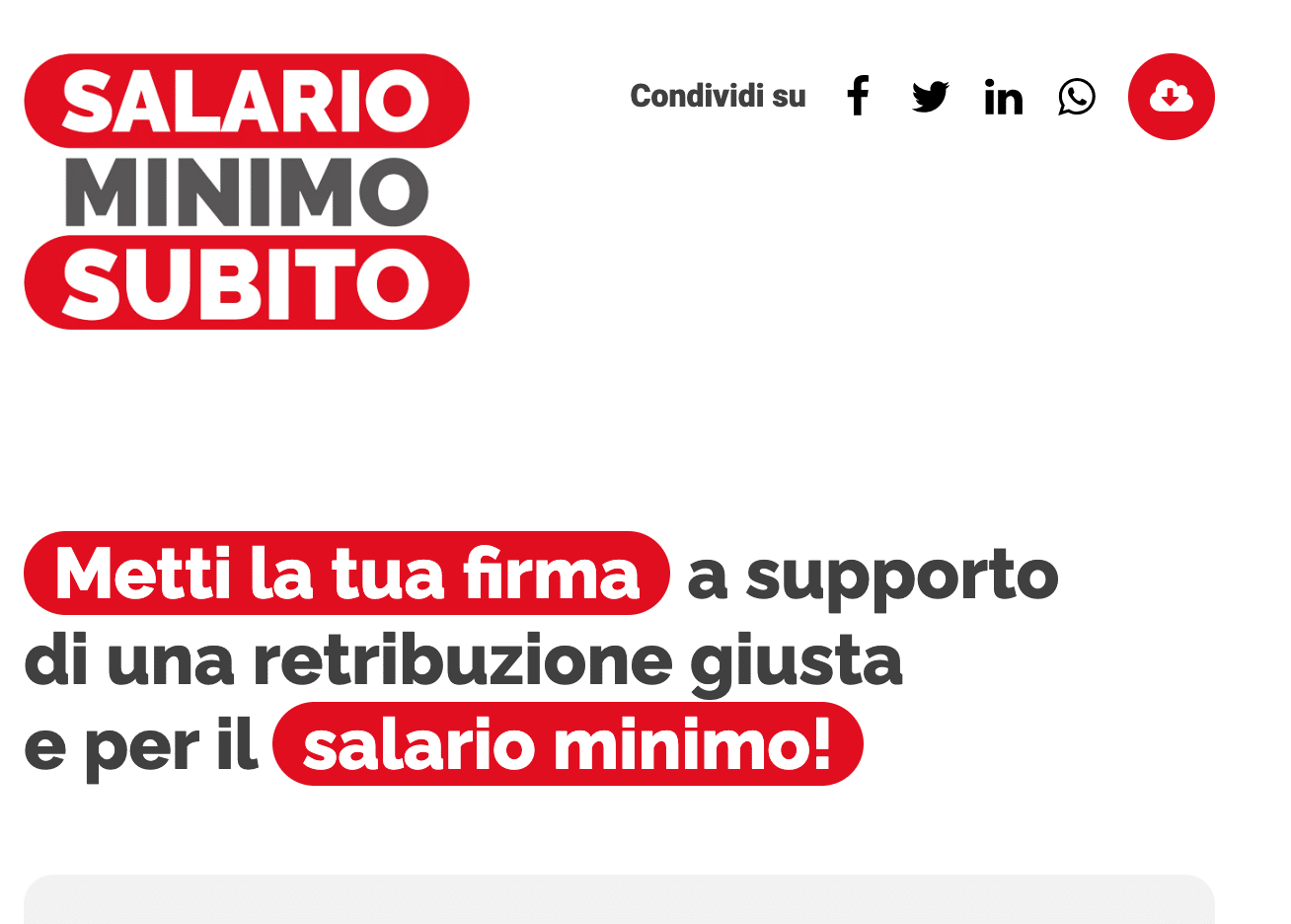 Salario minimo, i partiti non hanno speso un euro per le firme