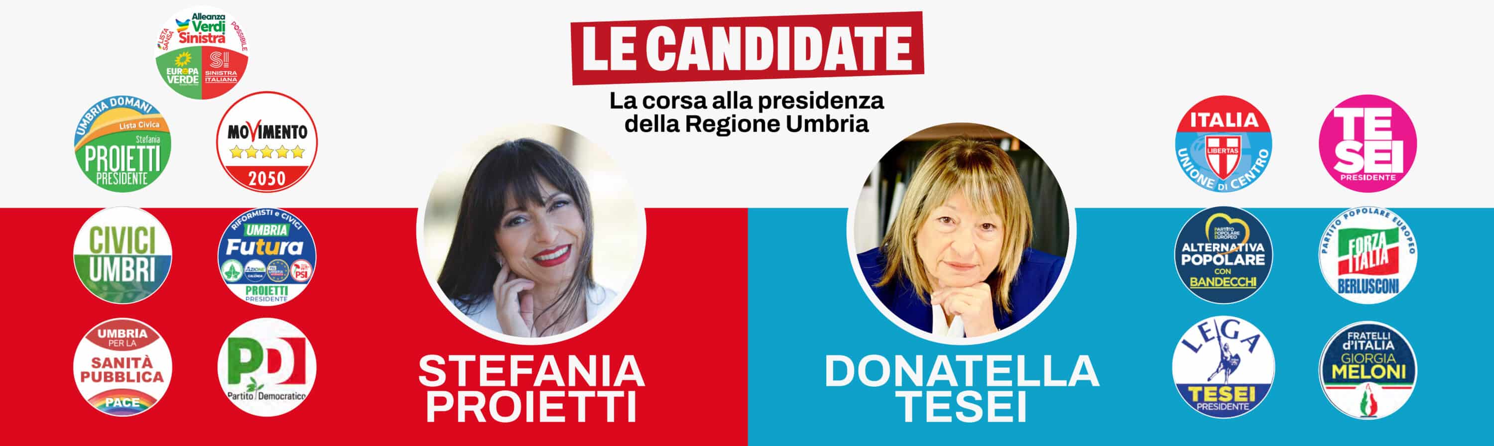 Elezioni regionali in Umbria, i risultati in diretta: Proietti vince su Tesei