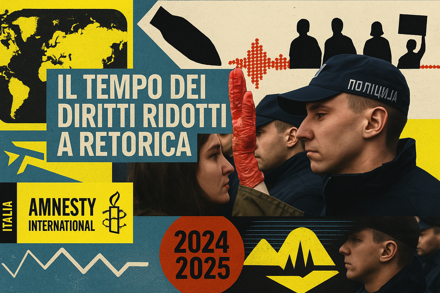 Diritti ridotti a retorica, Amnesty International lancia l’allarme globale