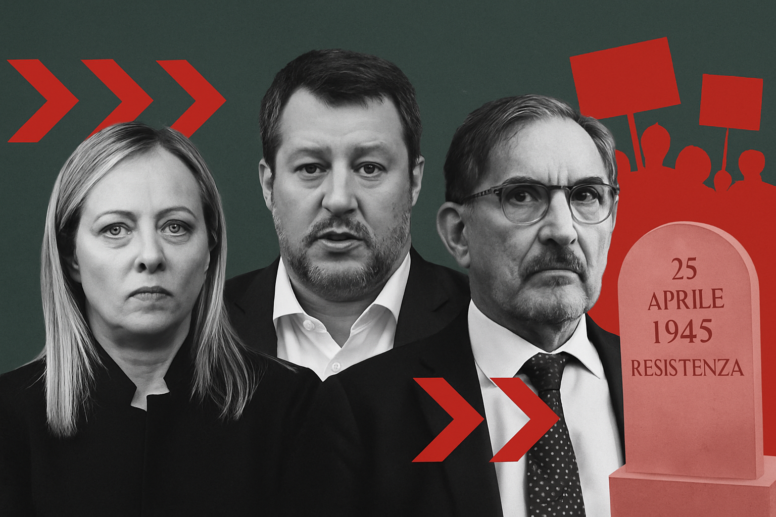 Meloni, Salvini e La Russa: dalle destre tre modi di eludere l’antifascismo