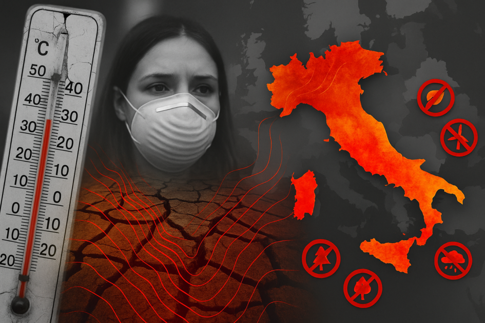Riscaldamento globale, il governo temporeggia: la strategia del ritardo climatico mentre l’Europa corre Riscaldamento globale, il governo temporeggia: la strategia del ritardo climatico mentre l’Europa corre