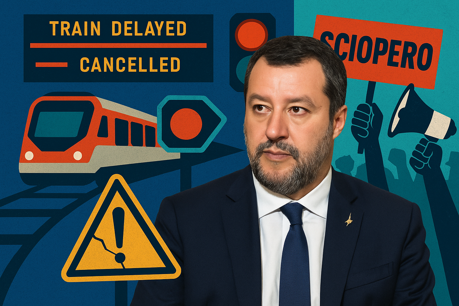 Lo sciopero dei treni ferma l’Italia, altro flop del ministro Salvini