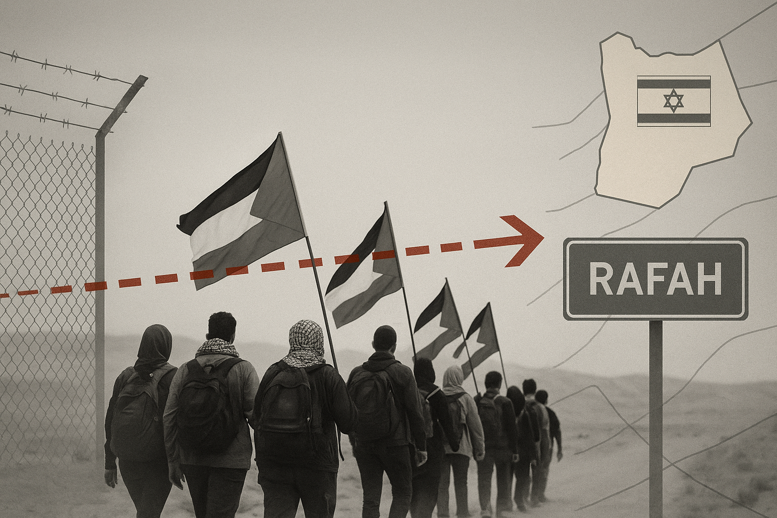 Bloccata la Marcia Globale per Gaza, l’Egitto si inchina a Israele e l’Occidente sta a guardare