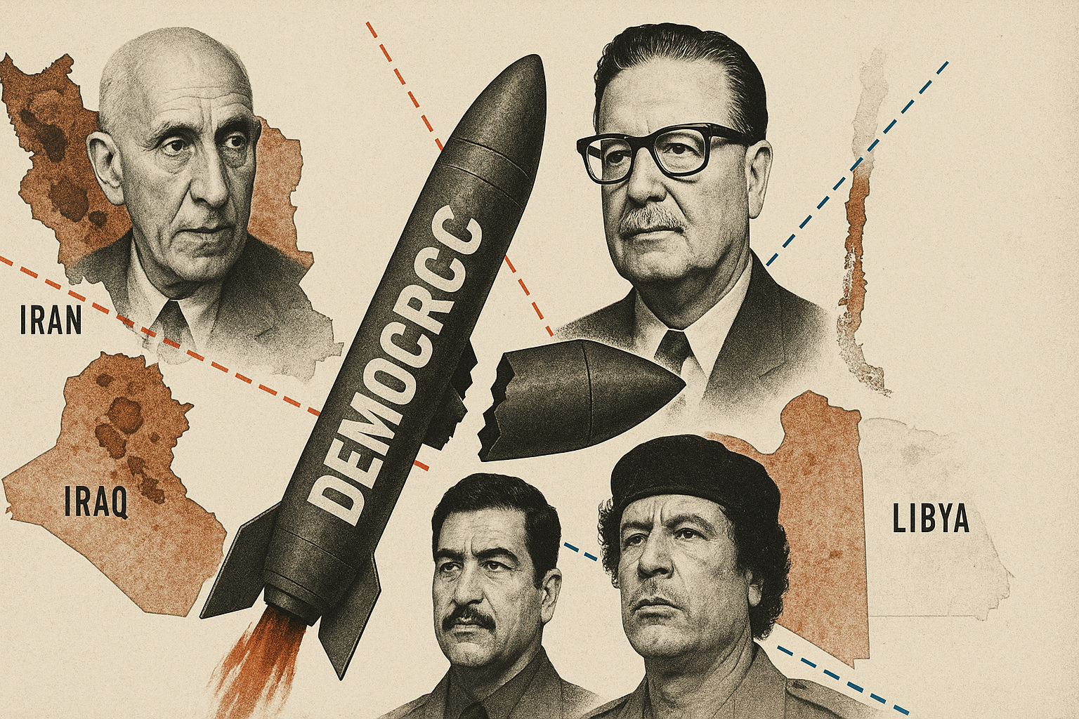 Regime Change, tra dittatori buoni e rivoluzionari cattivi: settant’anni di rovesciamenti sotto la regia dell’Occidente