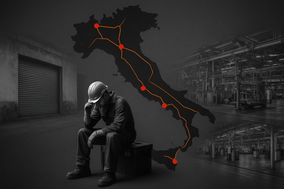 la mappa delle crisi industriali in italia dall8217automotive alla siderurgia al tessile
