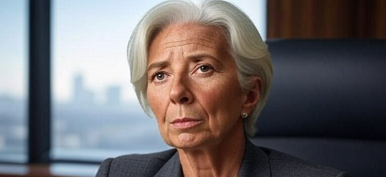 La presidente della Bce Christine Lagarde Bce garanzie prestito Ucraina dazi Trump guerra commerciale ( Immagine generata con Grok )