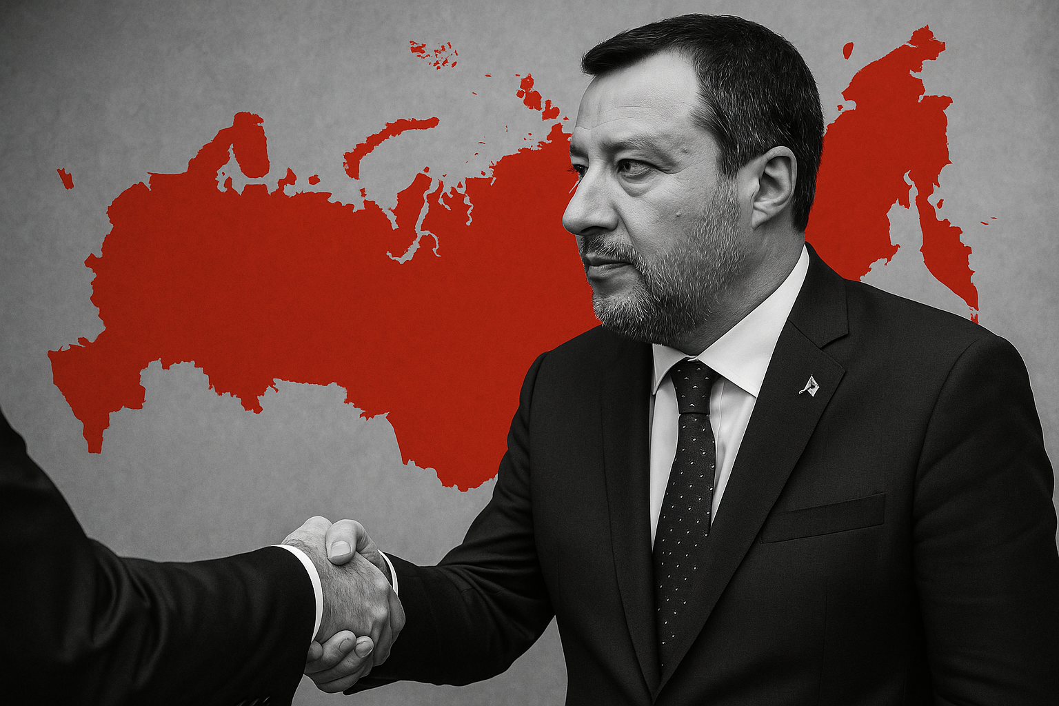 Salvini e l’abbraccio all’ambasciatore russo che brucia: la passione mai sopita per Mosca che imbarazza Meloni