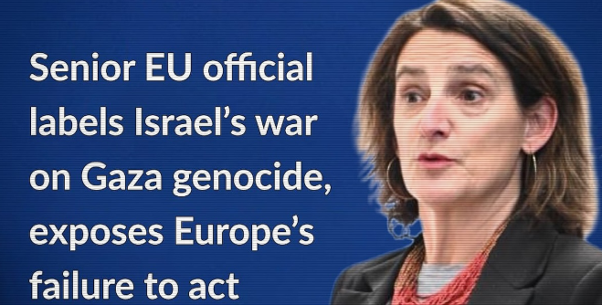 Gaza, vietato parlare di genocidio: fuoco e fiamme dell’Ue contro la vicepresidente della Commissione Ribera