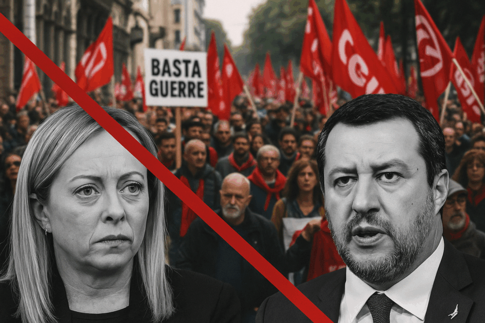 lo sciopero come problema d8217ordine pubblico dalle destre il solito copione pure sulla flotilla