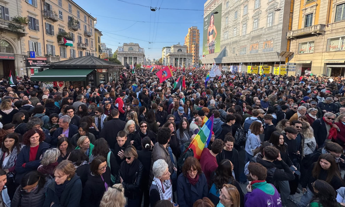 sciopero generale per gaza oltre 2 milioni in piazza cortei fiume a roma e milano