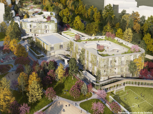 Addio alla riqualificazione della scuola di via Scialoia. Fallisce (nel silenzio di Palazzo Marino) il principale progetto di edilizia scolastica a carico del Pnrr