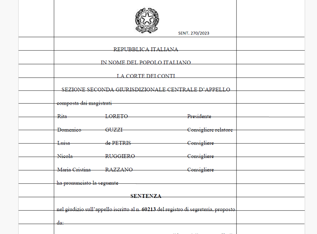 Urbanistica, un condannato per danno erariale alla Direzione specialistica del Comune di Milano