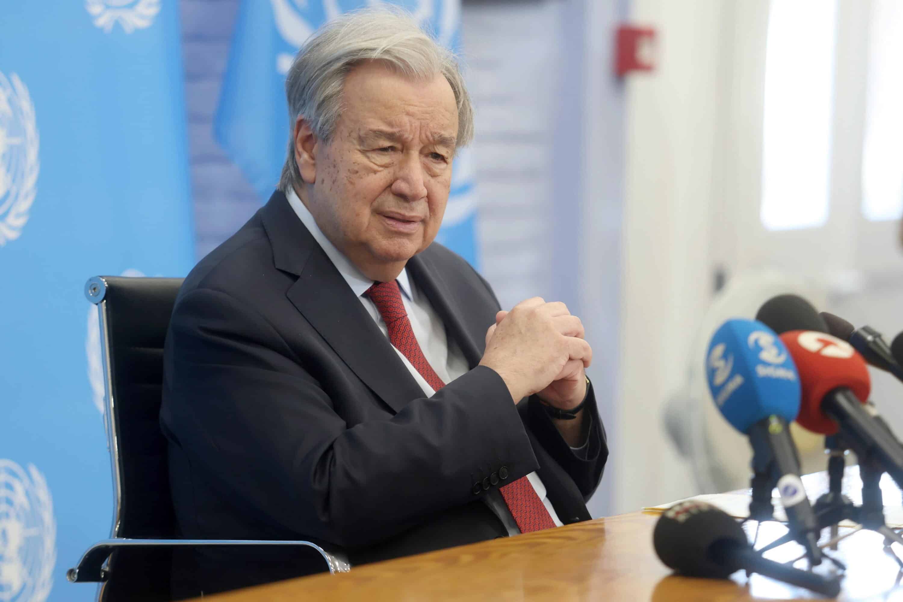 Antonio Guterres segretario Onu clima el nino (Foto Ansa presa il 3 settembre 2026)
