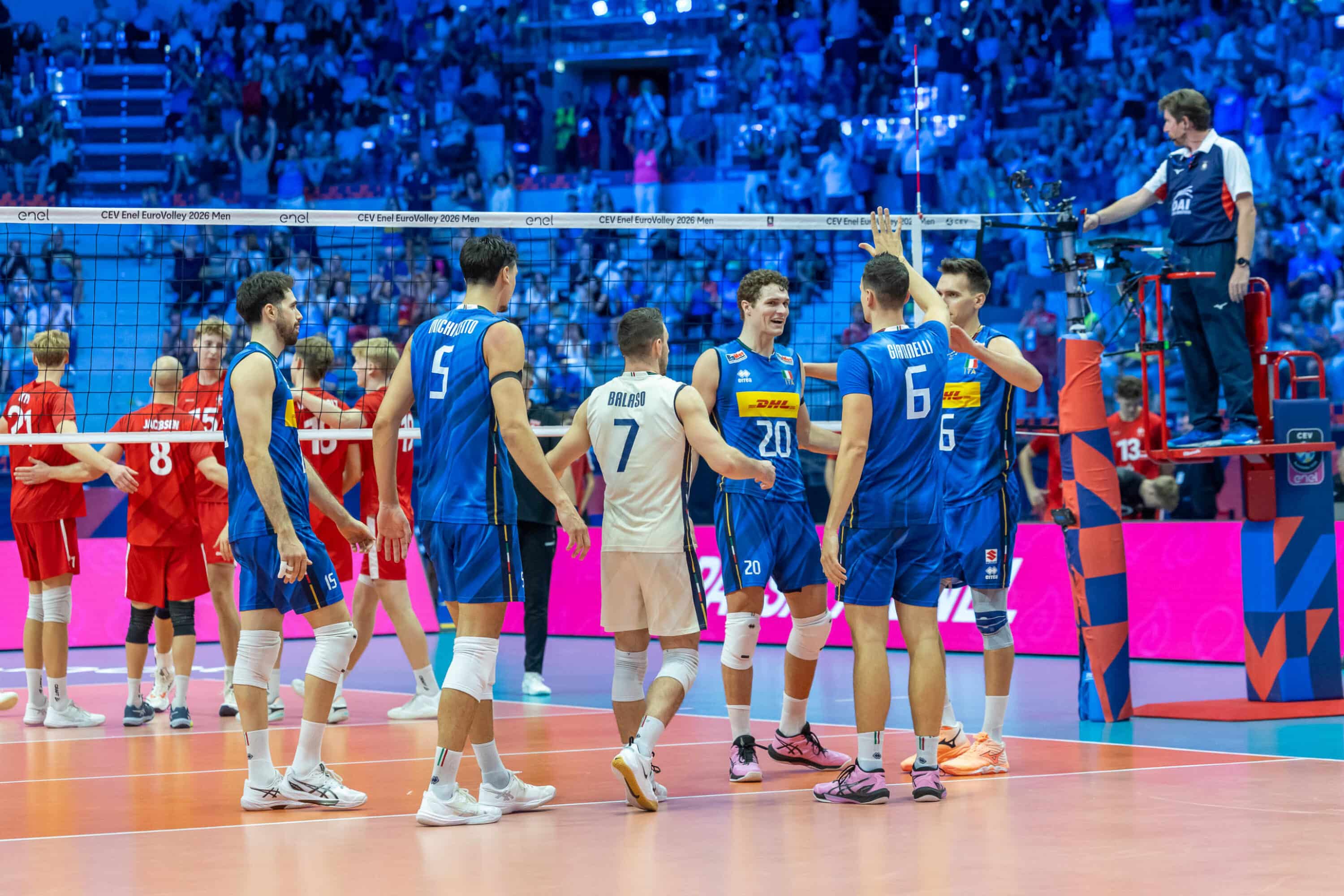 europei di pallavolo (Foto Ansa presa il 23 settembre 2026)